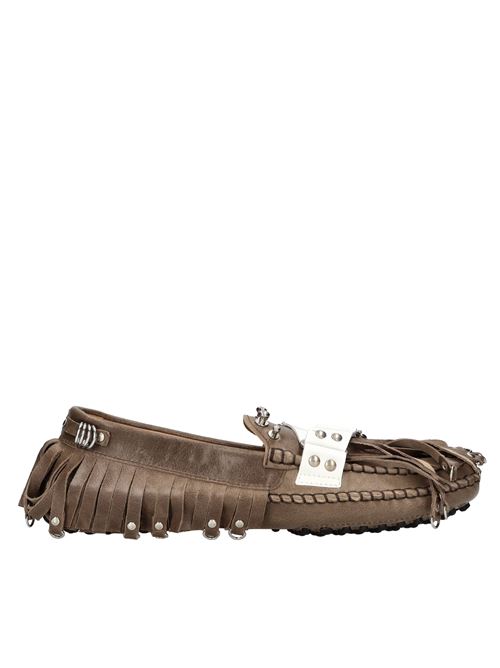 Mocassini in pelle 13 09 SR | PULI STRAP MOCASSINTAUPE-BIANCO